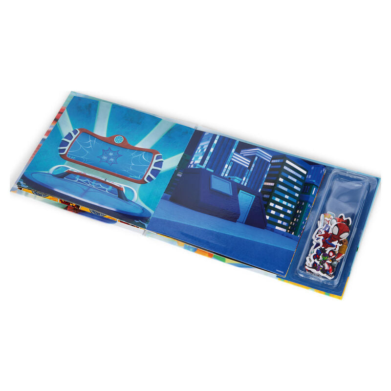 Magnetbuch + Sticker Spiderman Marvel