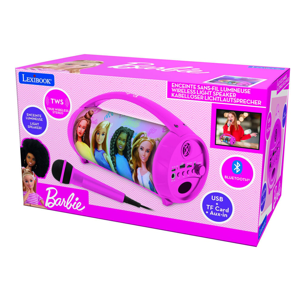 Luminous Bluetooth Speaker Barbie Microphone