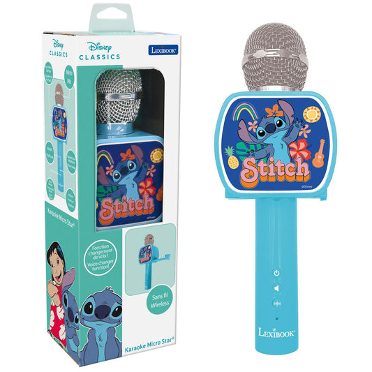 Microfone Bluetooth do Stitch da Disney