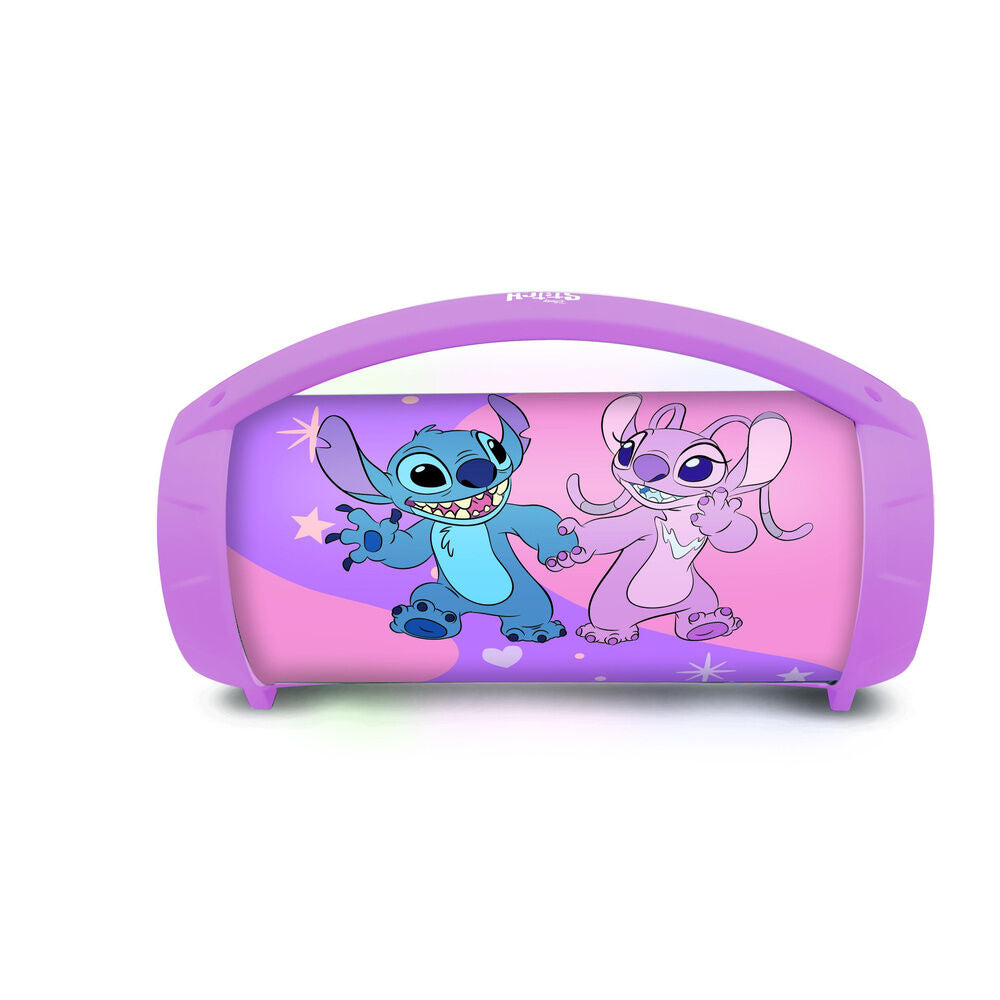 Leuchtender Bluetooth Lautsprecher + Mikrofon von Disney mit Engel und Stitch