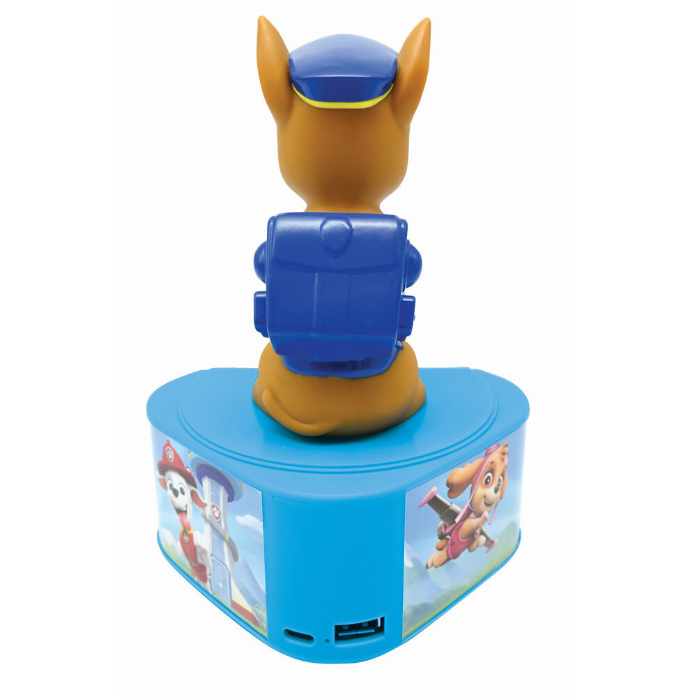 Altavoz Bluetooth con figura luminosa de Chase de Paw Patrol