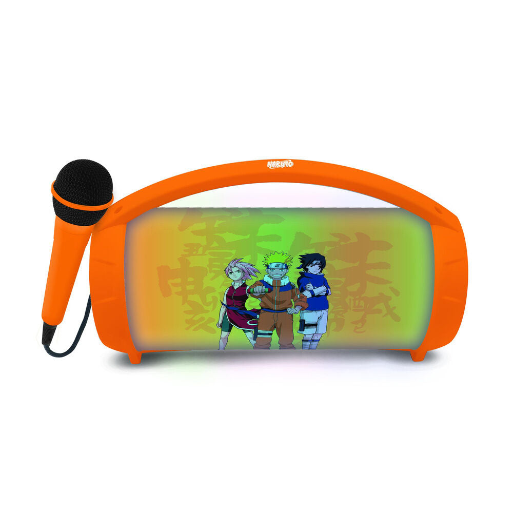 Caixa de som Bluetooth Luminosa + Microfone Naruto