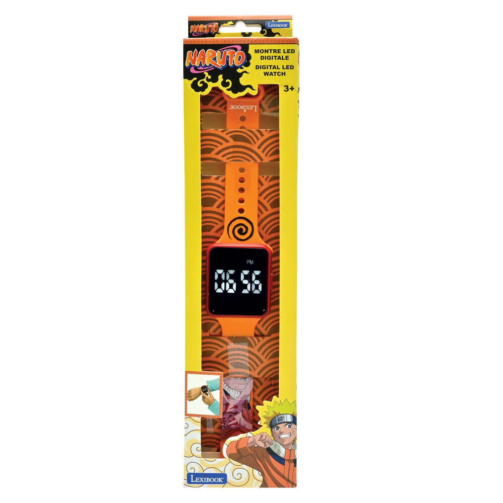 Relógio digital LED Naruto Shippuden