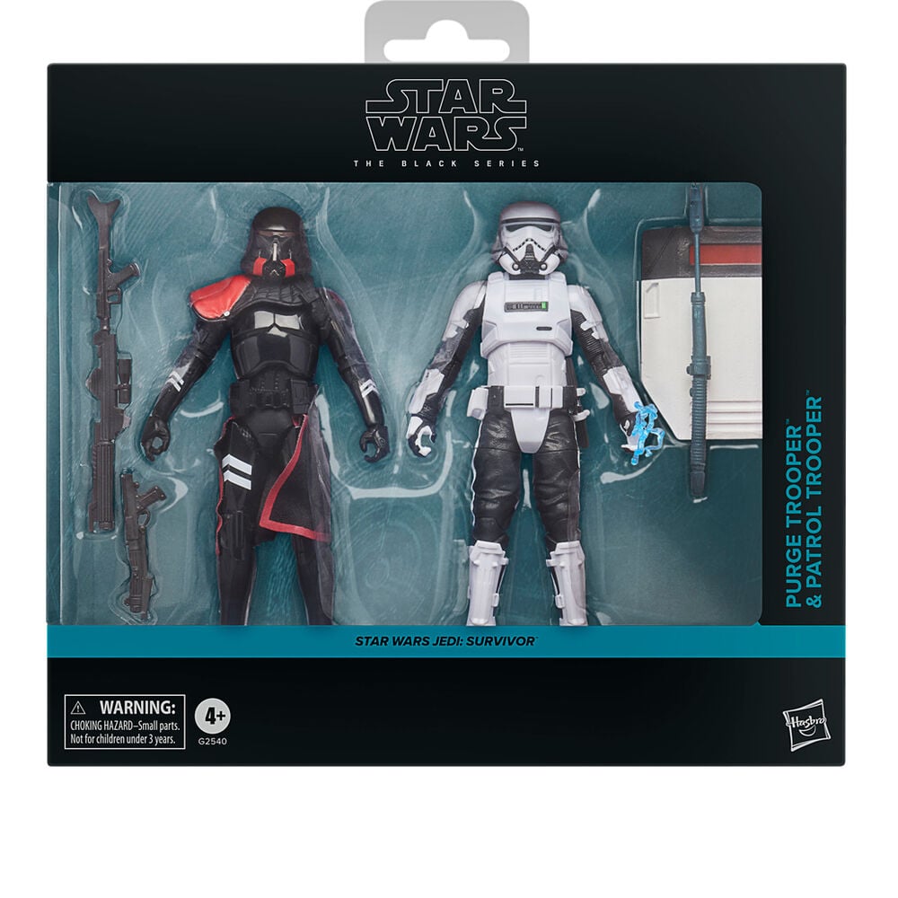 Blister 2 figurki: Żołnierz oczyszczenia i Żołnierz patrolowy Jedi Survivor Star Wars 15 cm