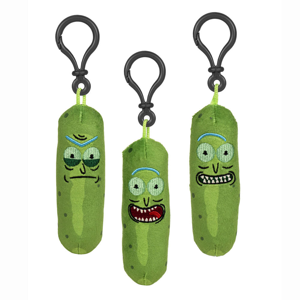 pickle rick & morty plush keychain 10cm assorted