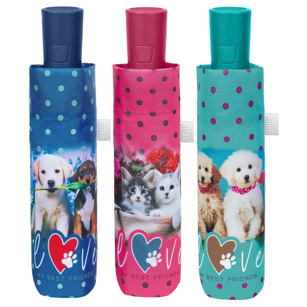 automatic folding umbrella for dogs and cats 54cm assorted