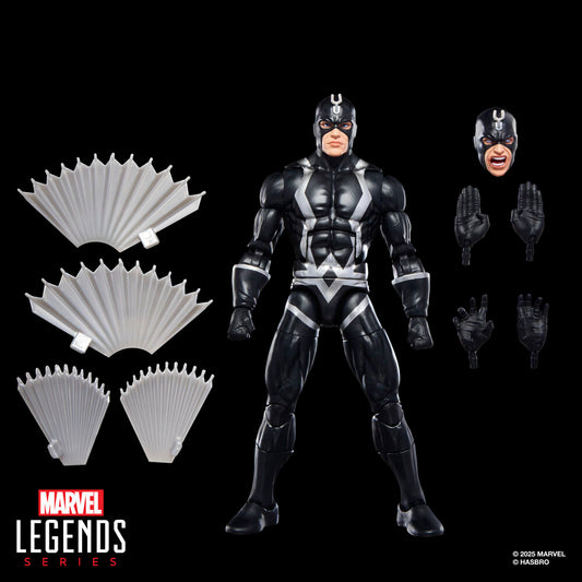 Blíster con 2 figuras de Black Bolt y Tritón de la serie Inhumanos Marvel Legends 15 cm