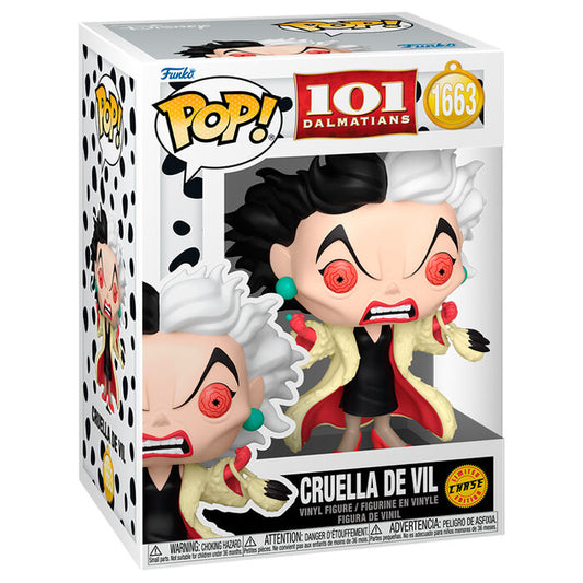 disney 101 dalmatians cruella de vil chase pop figure