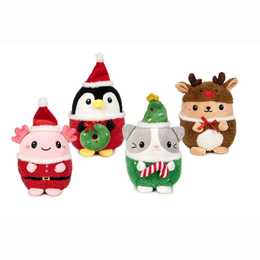 michi mochi christmas kawaii plush toy 19cm assorted