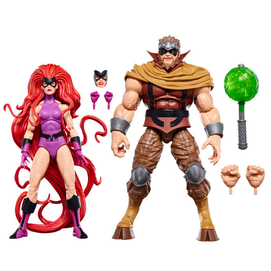 Blíster con 2 figuras: Medusa y Gorgona Inhumanos Serie Marvel Legends 15 cm