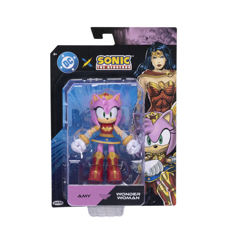 Figure Amy Wonder Woman Sonic The Hedgehog 13cm
