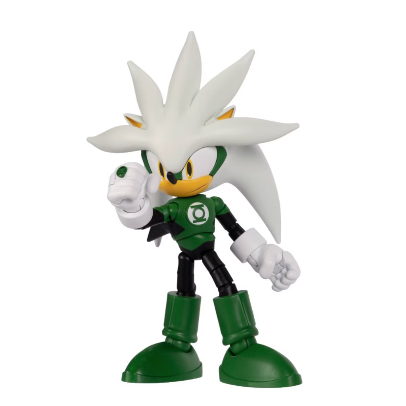 Silver Green Lantern Sonic The Hedgehog Figure 13cm