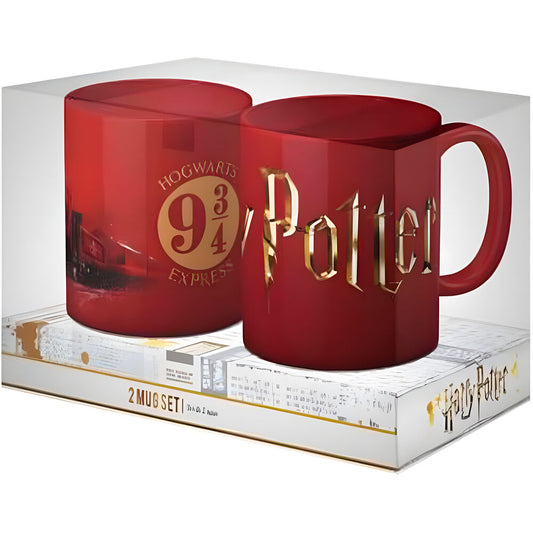 Hogwarts Harry Potter logo mug set