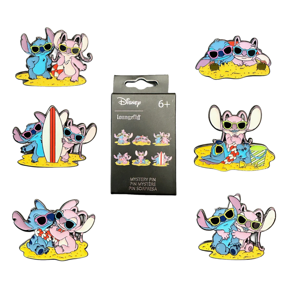 Blind Box Mystery Enamel Pin Stitch & Angel Stitch Disney Loungefly Assortment