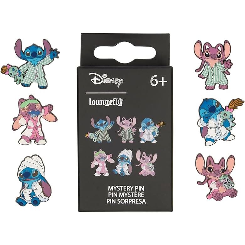 Blind Box Mystery Enamel Pin Stitch & Angel Stitch Disney Loungefly Assortment