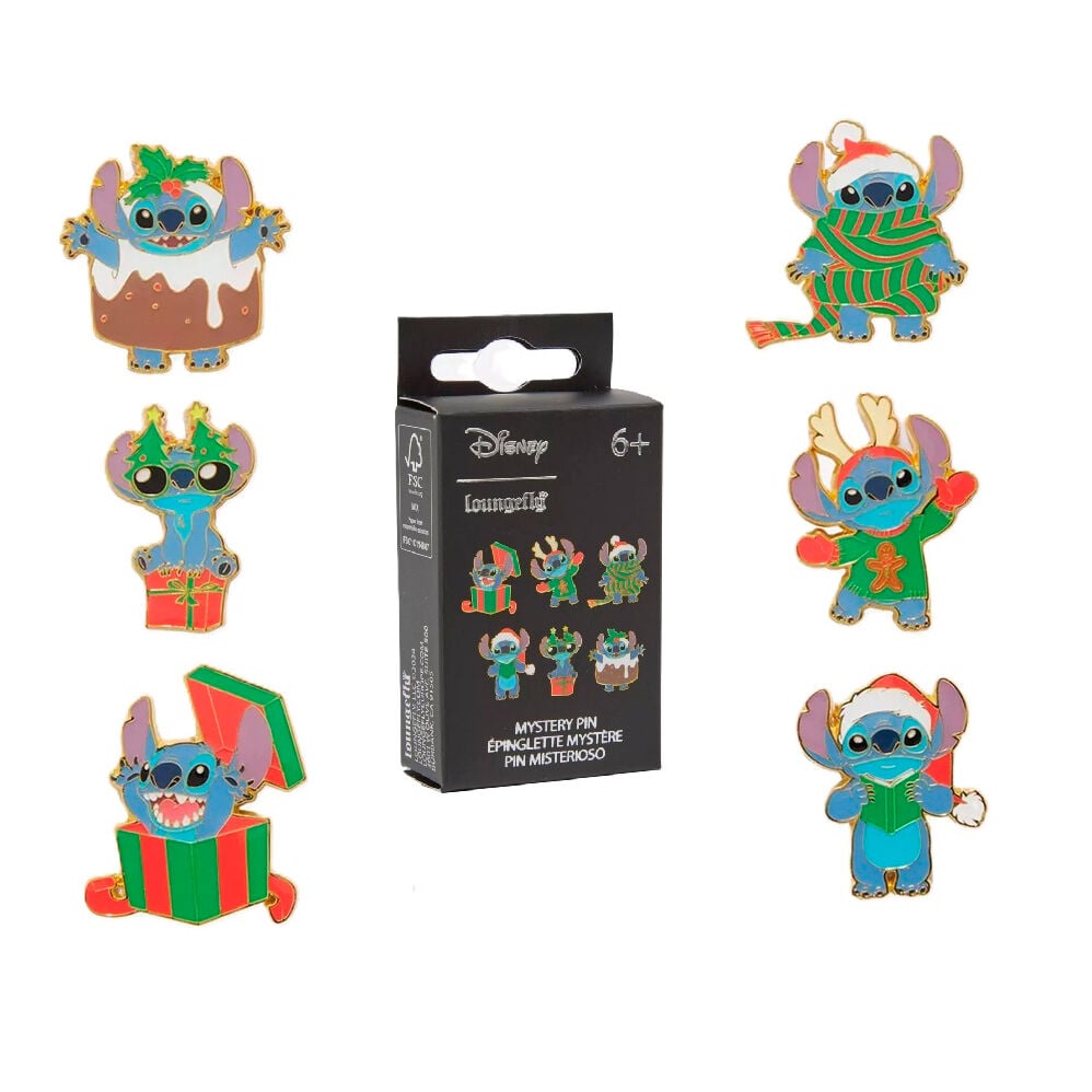 Blind Box Mystery Enamel Pin Holiday Stitch Disney Loungefly Assortment