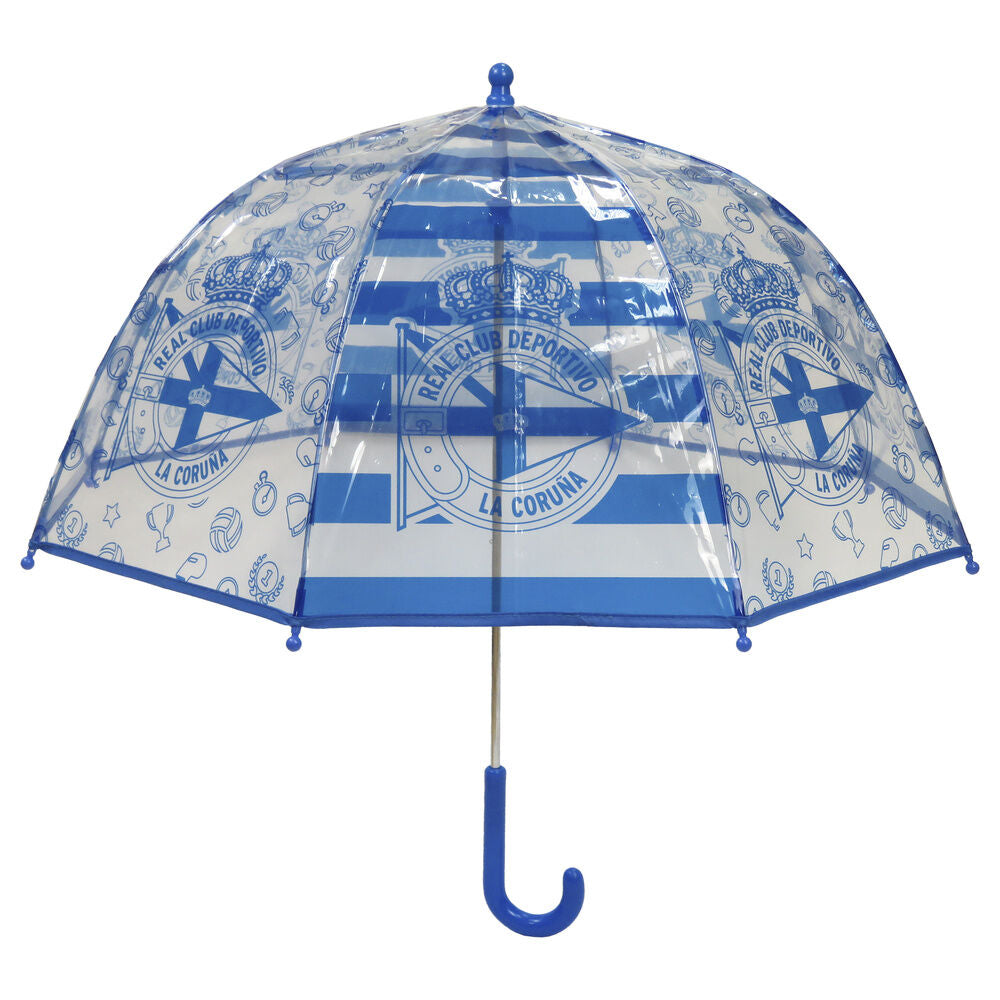 deportivo de la coruña transparent bubble manual umbrella 48cm