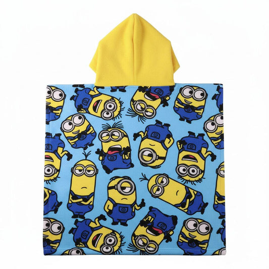 Ręcznik ponczo z mikrofibry Minionki