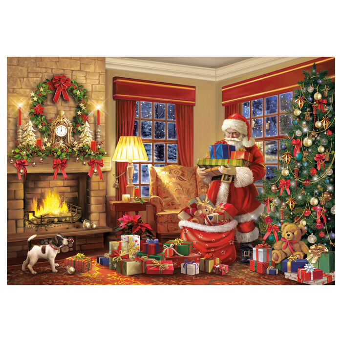 Puzzle "La visita di Babbo Natale" da 1000 pezzi
