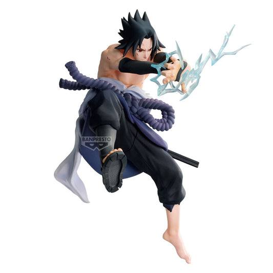 Figura Sasuke Uchiha Série 40 Estrelas Vibratórias Naruto Série 72 18cm