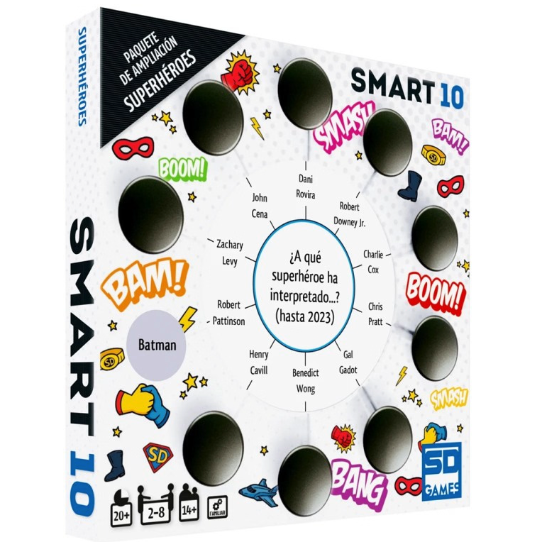 superheroes expansion smart 10 game spanish