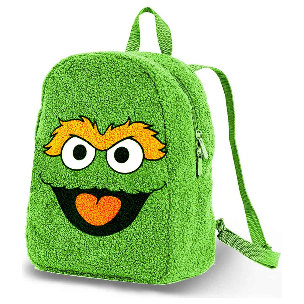 sesame street oscar plush backpack 25cm