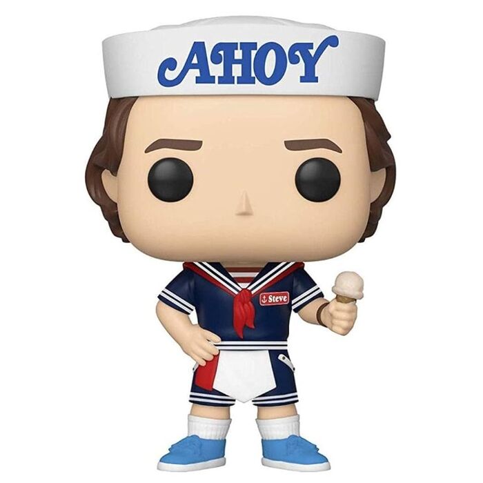 pop figure stranger things 3 steve with hat and ice cream