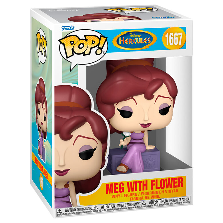 Statuetta POP Disney Hercules Meg con fiore