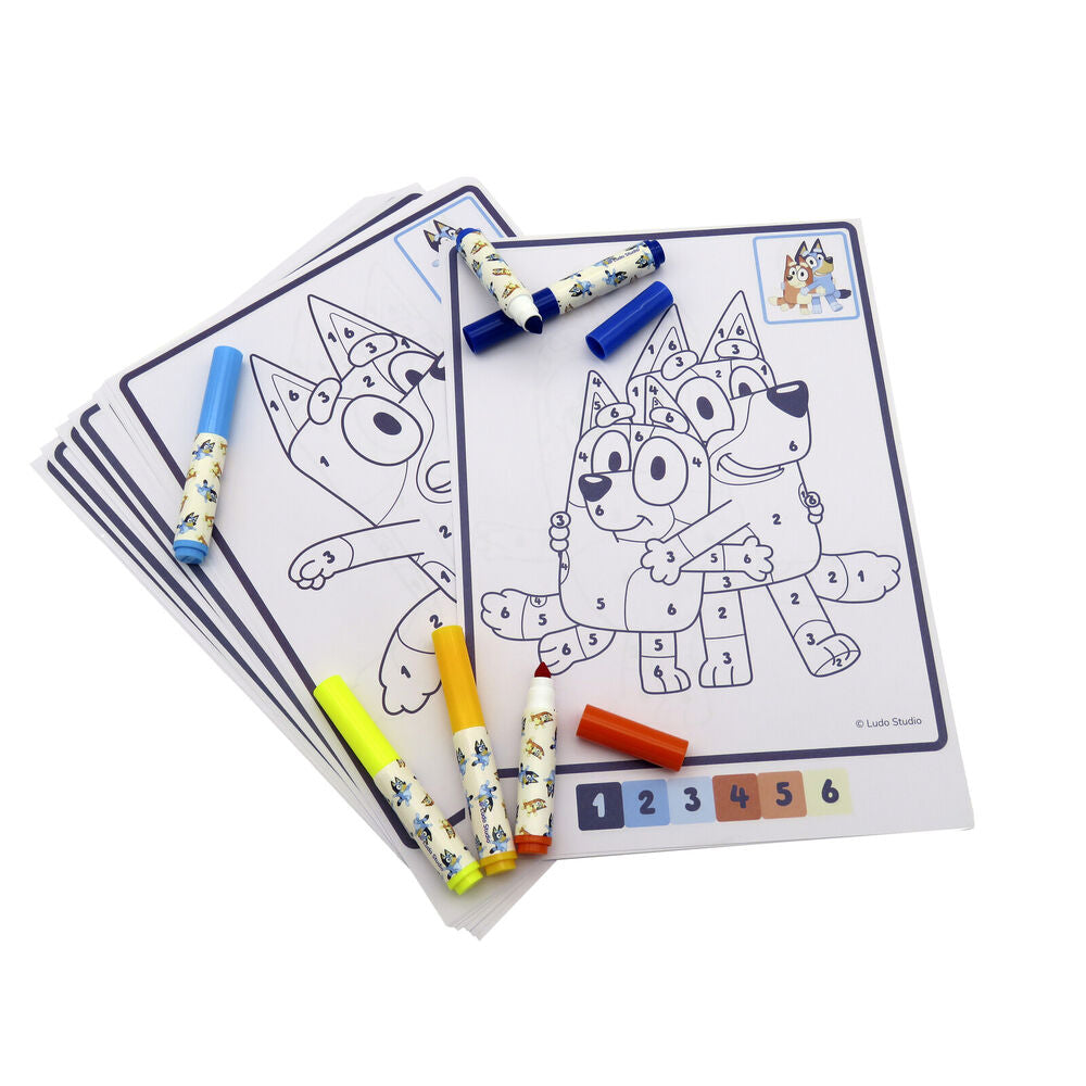 Bluey Numbers Coloring Set