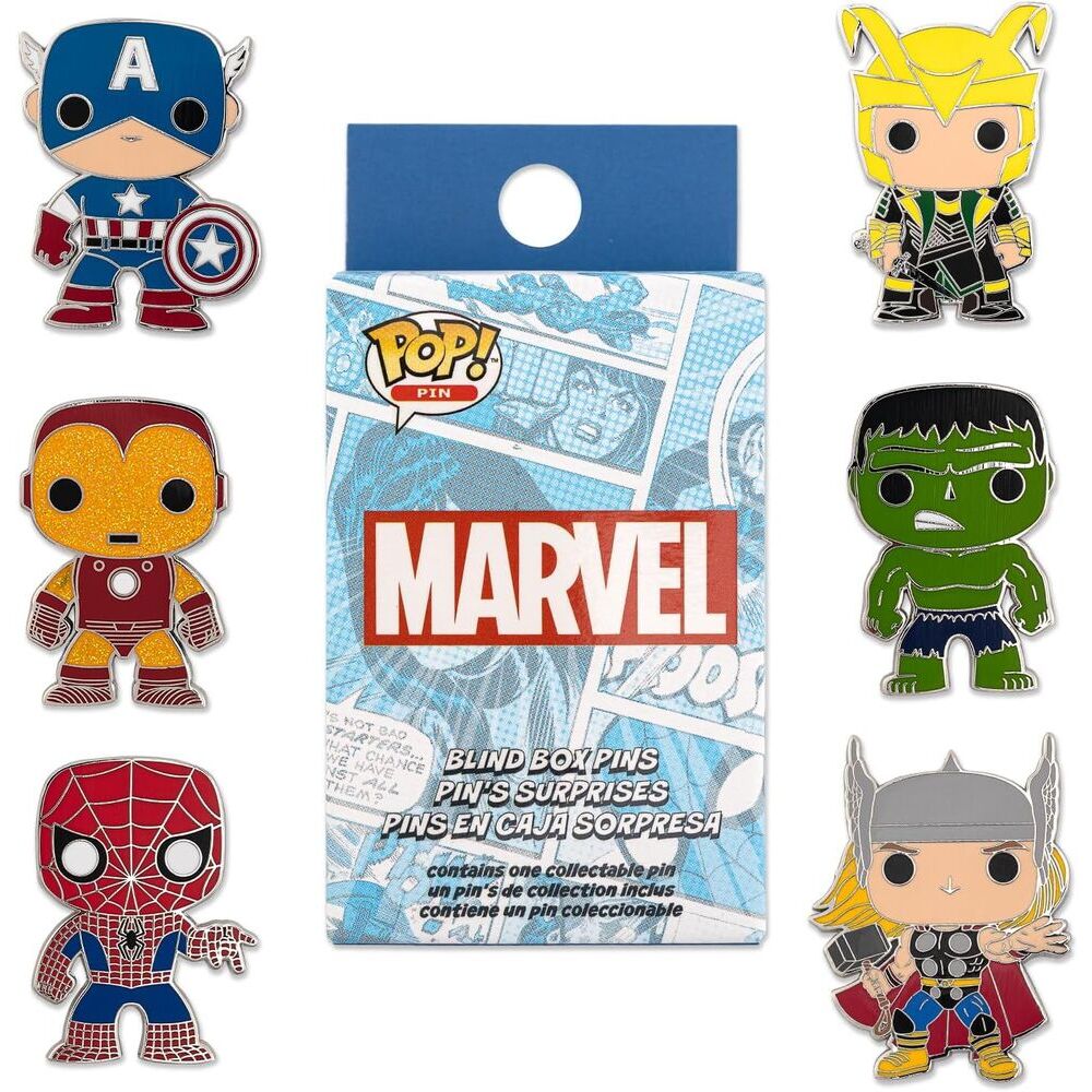 blind box mystery enamel pin marvel loungefly assortment