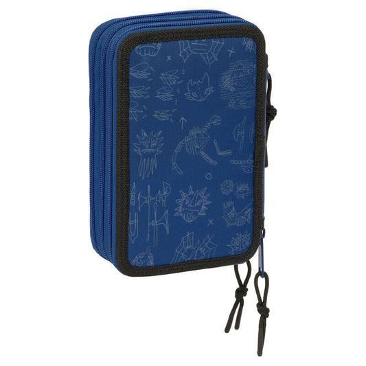 Astuccio per matite Dragon Trainer triplo 37 pezzi
