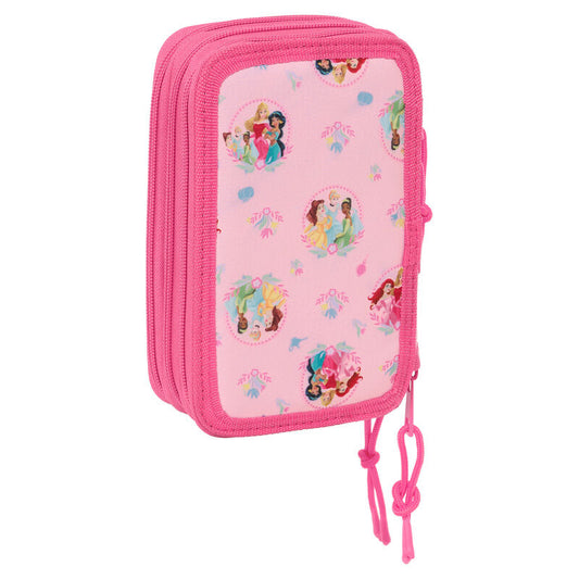 Estuche triple para lápices de princesas Disney 37 piezas