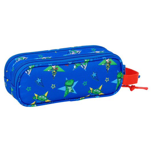 Estuche doble para lápices de Toy Story de Disney Pixar con la frase "Buenas vibraciones"