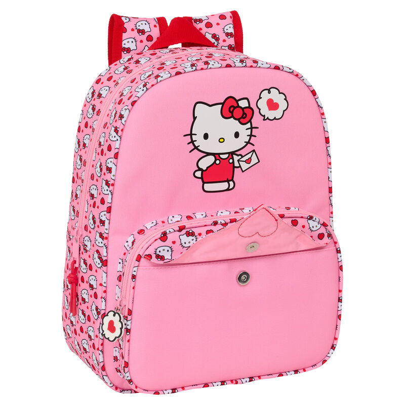 Mochila Hello Kitty de 34 cm adaptable