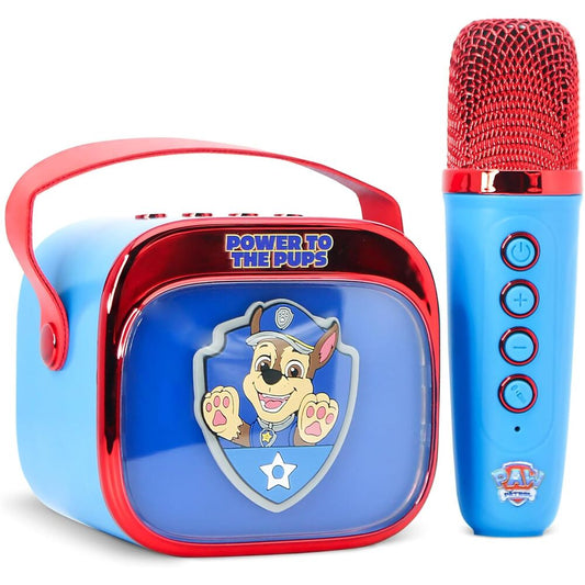 paw patrol led karaoke speaker and microphone