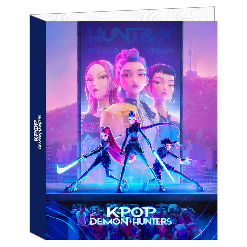 Kpop Demon Hunters 4-ring binder