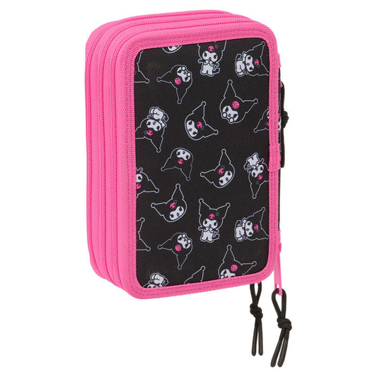 Kuromi Hello Kitty triple pencil case 37pcs