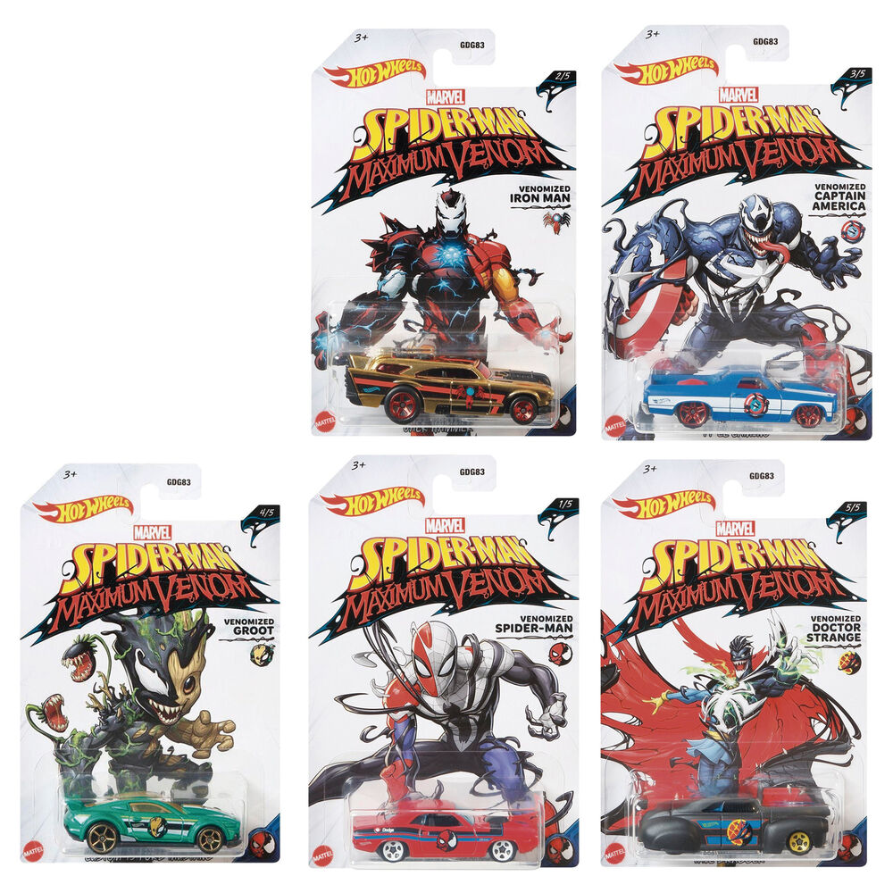 hot wheels spiderman marvel car entertainment assortment