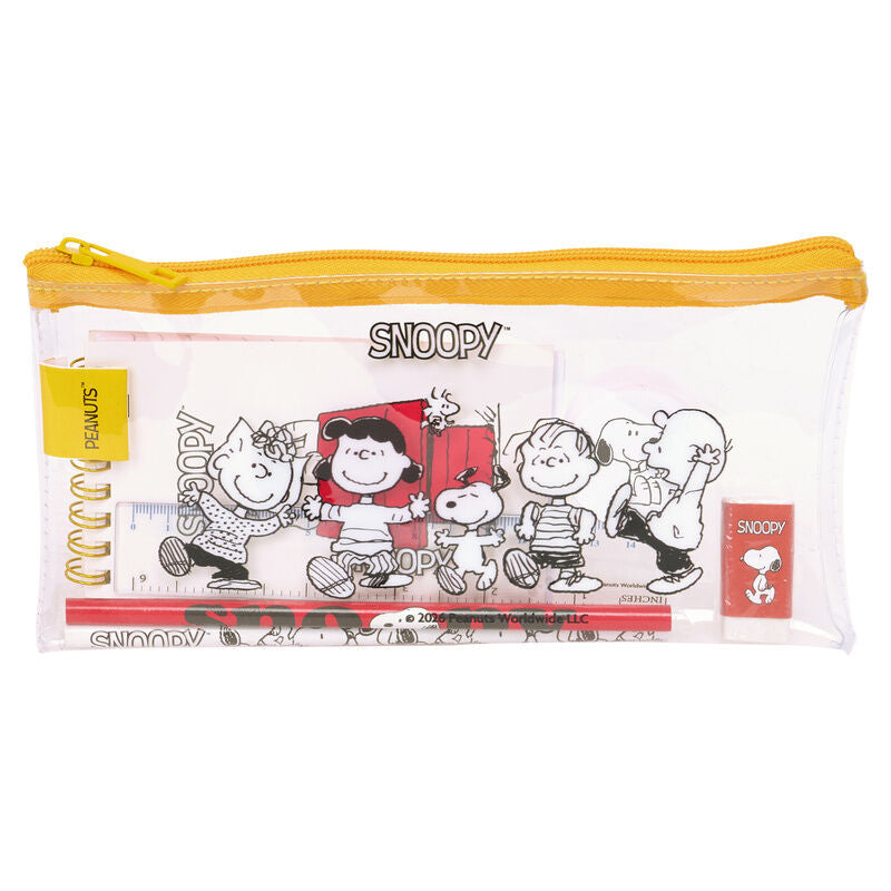 snoopy peanuts activity pencil case