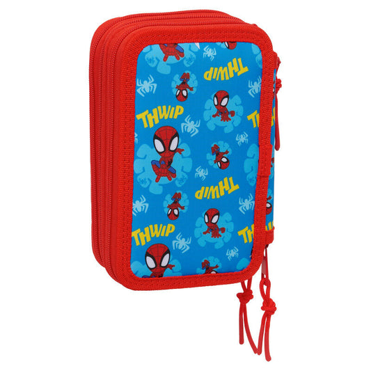 Astuccio triplo per matite Spider Man Marvel 37 pezzi