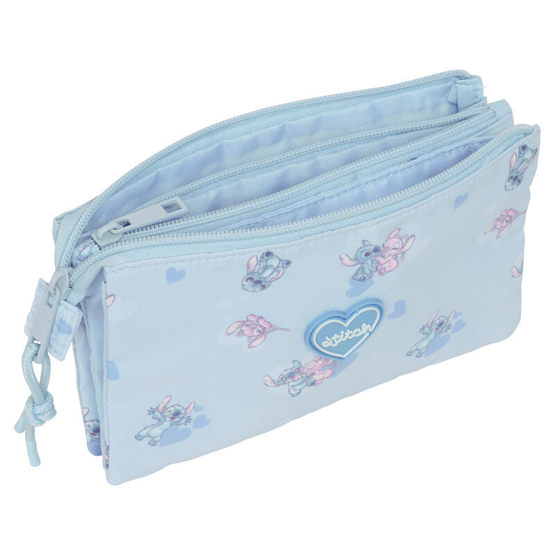 Stitch Disney triple pencil case