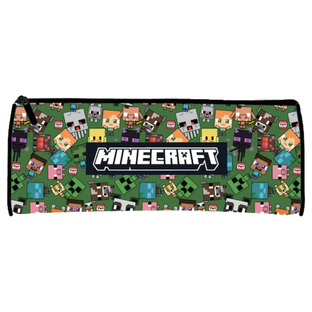 Minecraft Characters Triple Zip Bag