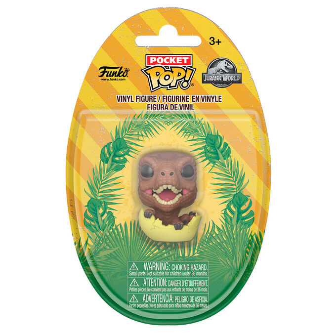 pocket pop egg figure jurassic world baby raptor