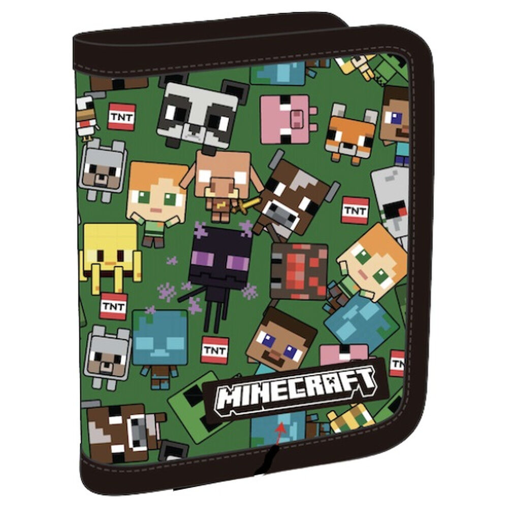 minecraft characters zipper bag