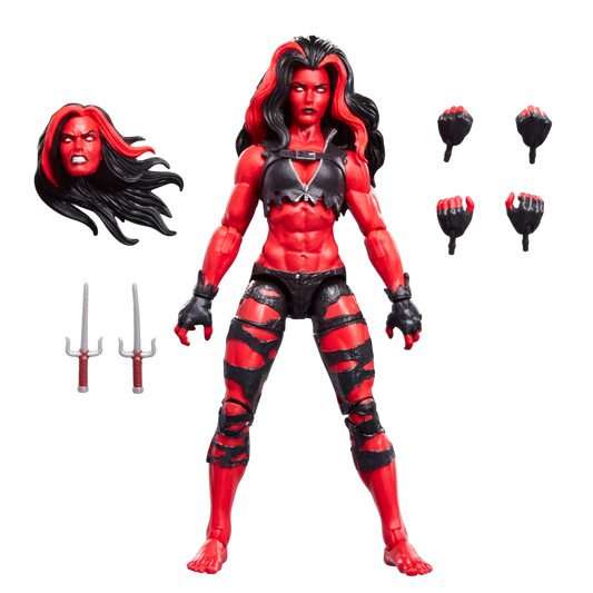 Czerwona figurka Hulka She Hulk Marvel Legends 15 cm