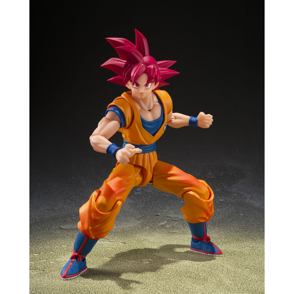 Figure S.H.Figuarts Super Saiyan God Son Goku God Aura Dragon Ball Super 14.5cm
