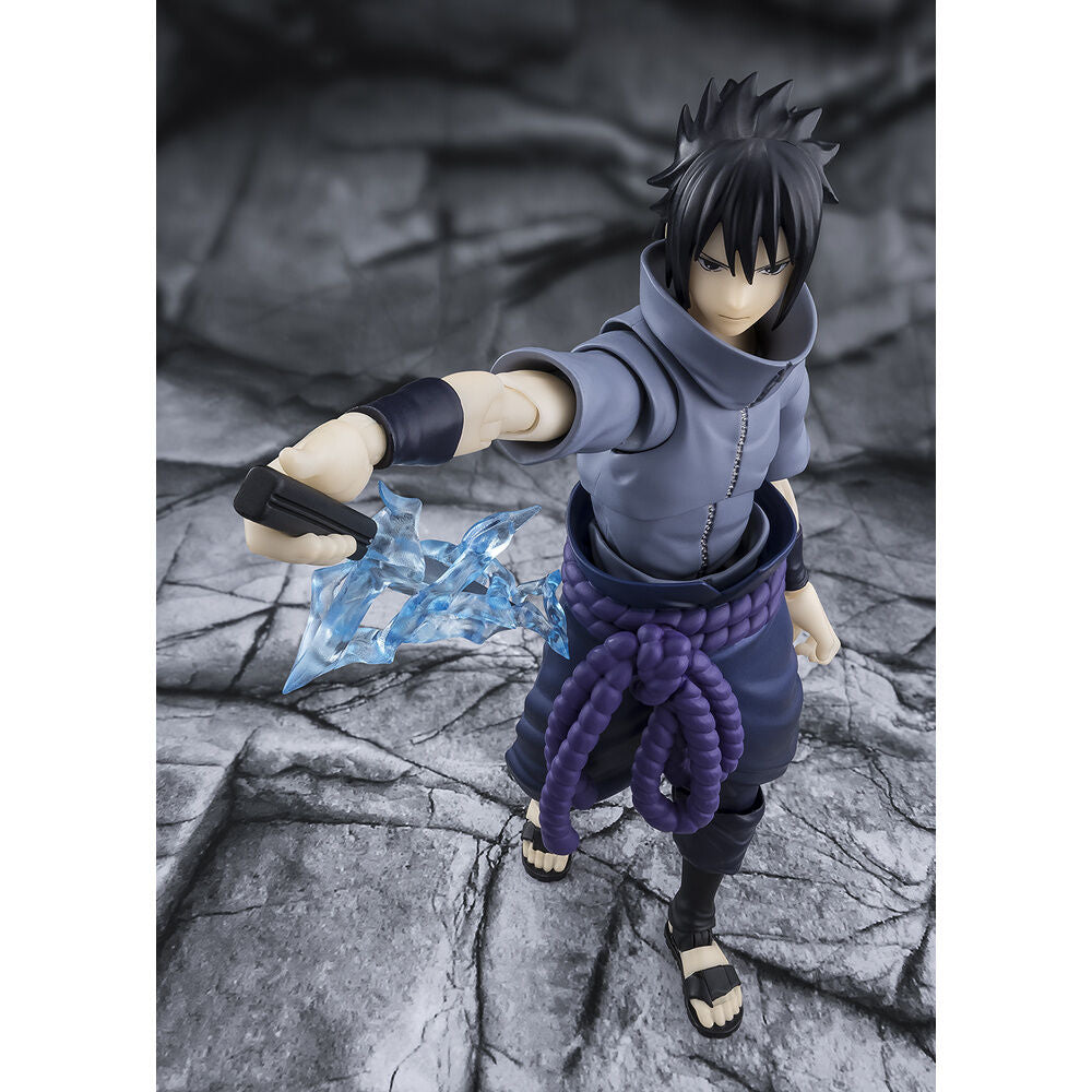 Figura S.H.Figuarts Sasuke Uchiha Solitário Shinobi Naruto Shippuden 14 5cm