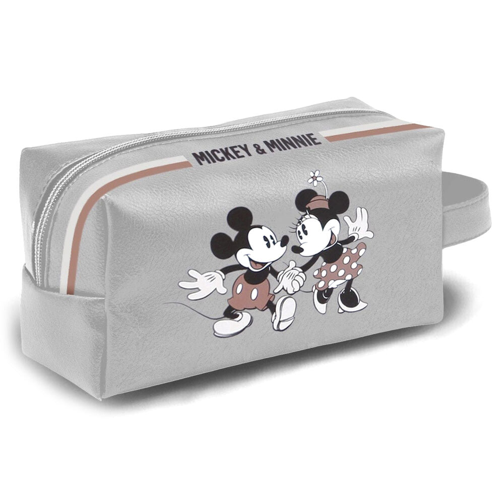 mickey & minnie disney varsity toiletry bag
