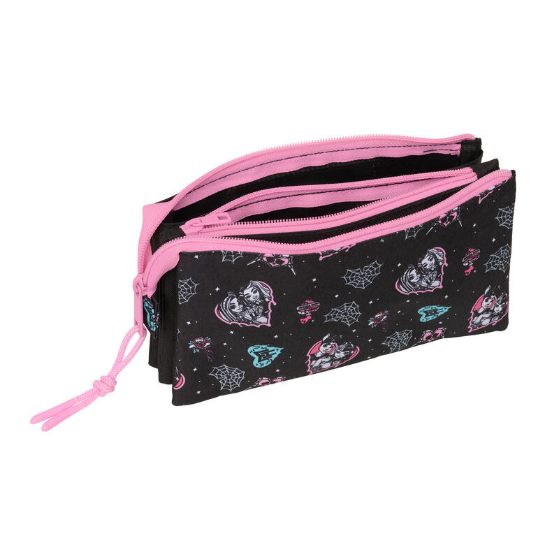 Monster High triple pencil case