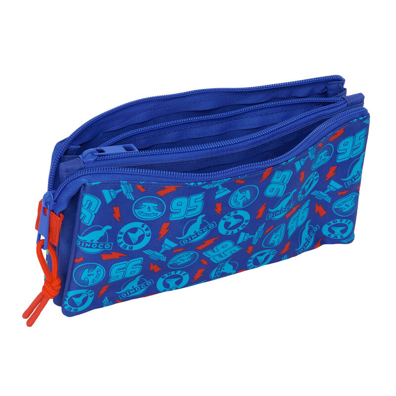 Estuche triple para lápices de Cars Disney Pixar